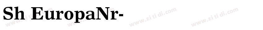 Sh EuropaNr字体转换